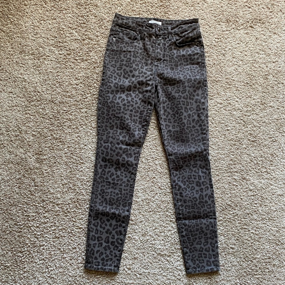 Good American “Good Legs” Leopard Print